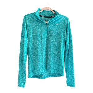 Nike Women's Teal‎ Quarter-Zip Sweatshirt